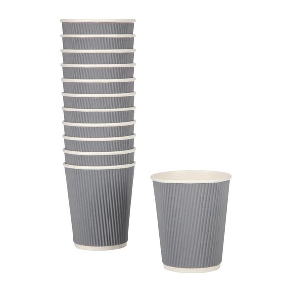 Koffiebekers | Recyclebaar Golfkarton | 225ml | 25 Stuks | Ø79x90mm