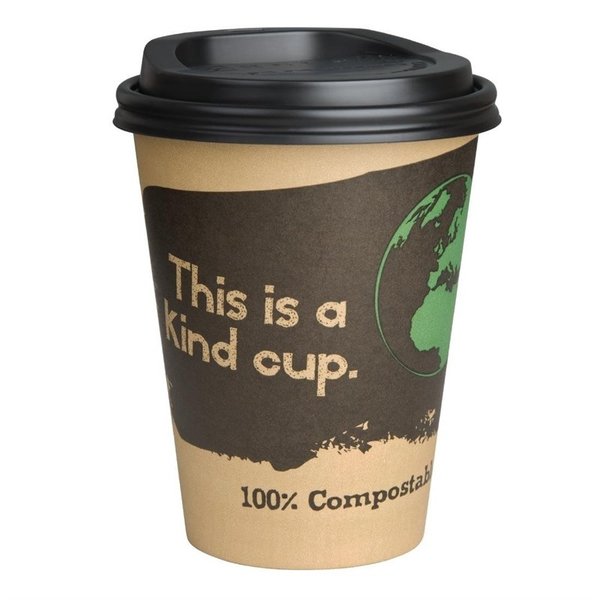 Koffiebekers | Composteerbaar PLA/Papier | 340ml | 1000 Stuks | Ø89x110mm