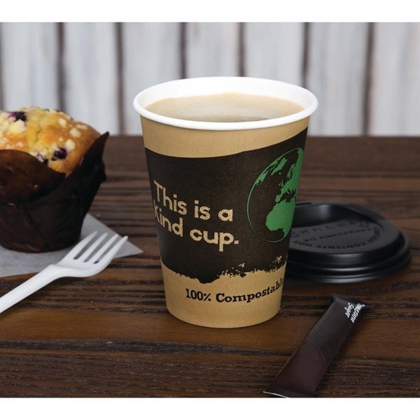 Koffiebekers | Composteerbaar PLA/Papier | 340ml | 1000 Stuks | Ø89x110mm
