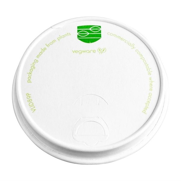 Deksels | Vegware Composteerbare Koffiebekers | 1000 Stuks | Ø89mm