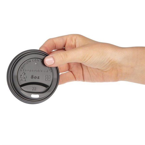 Deksels | Fiesta Compostable Koffiebekers 225ml GAS-DS056| 1000 Stuks | Ø83mm
