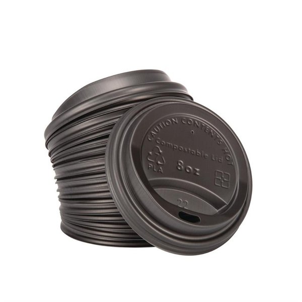 Deksels | Fiesta Compostable Koffiebekers 225ml GAS-DS056| 1000 Stuks | Ø83mm