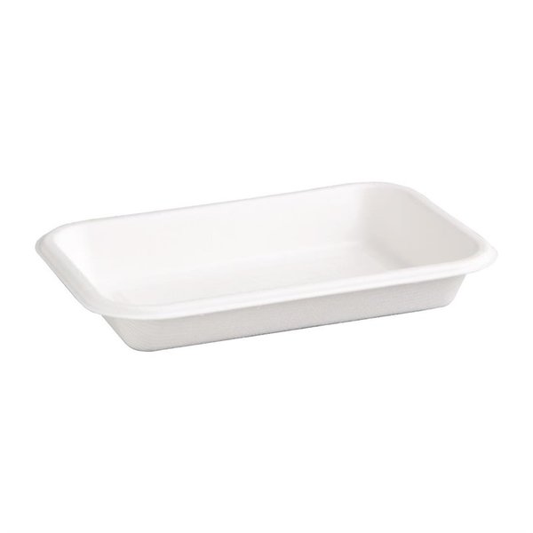 Voedselbakjes | Composteerbaar Bagasse | 50 Stuks | 455ml | 180x120x35mm