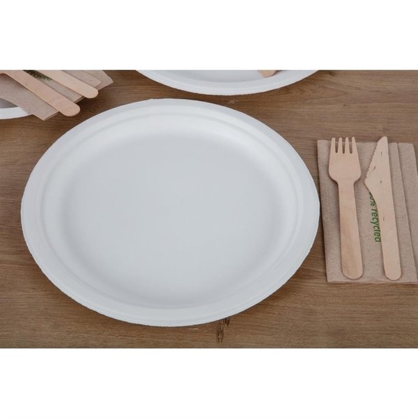 Borden | Composteerbaar Bagasse | 50 Stuks | Ø179mm