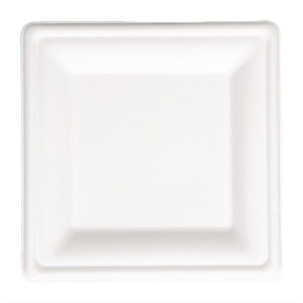 Borden | Composteerbaar Bagasse | 50 Stuks | 261x261mm