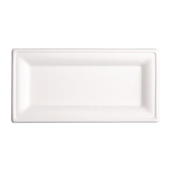 Borden | Composteerbaar Bagasse | 50 Stuks | 258x130x14mm