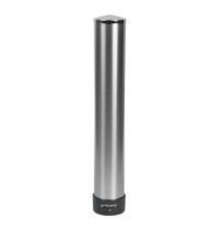 San Jamar Bekerdispenser | 80-300ml Bekers | RVS | Ø100x597mm