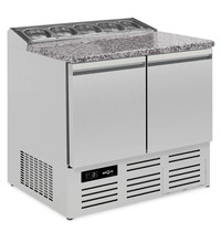 Mercatus Pizzawerkbank | 240L | 2 Deuren (1/1 GN) | Boven 5x 1/6 GN | +2°C/+8°C | Geventileerd | 0.18kW | 900x700x830(h)mm
