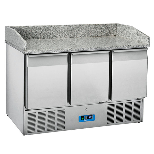Pizzawerkbank | 350L | 3 Deuren (1/1 GN) | 0°C/+8°C | Geventileerd | 0.23kW | 1400x700x1022(h)mm