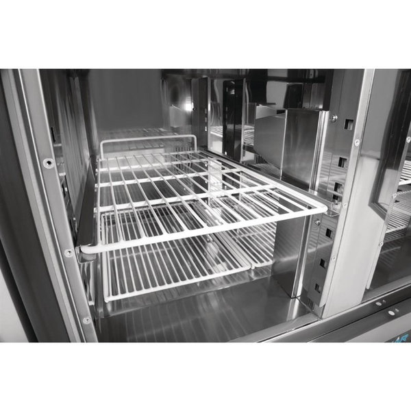 Pizzawerkbank | 288L | 2 Deuren (1/1 GN) | Boven 5x 1/6 GN | +2°C/+8°C | Geventileerd | 0.23kW | 900x700x1100(h)mm