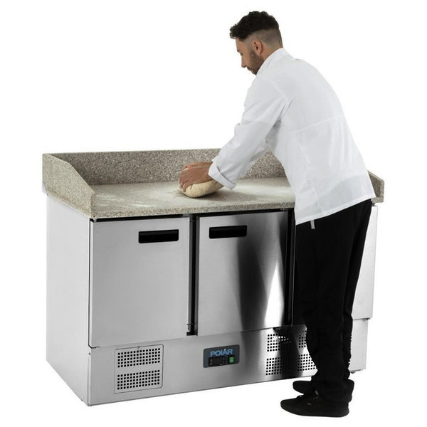 Pizzawerkbank | 368L | 3 Deuren (1/1 GN) | +2°C/+8°C | Geventileerd | 0.28kW | 1400x700x1100(h)mm