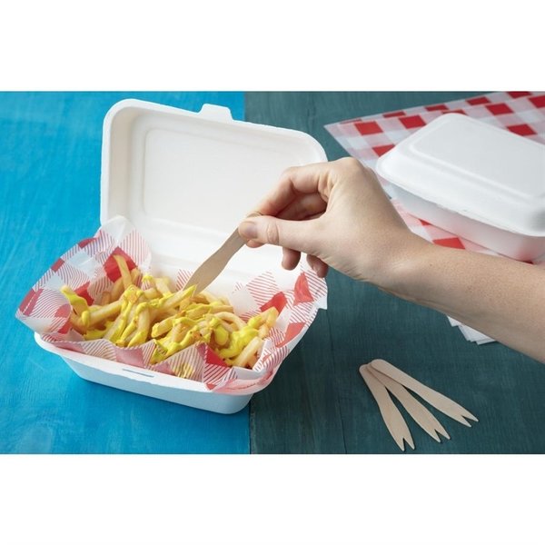 Maaltijddozen | Composteerbaar Bagasse | 250 stuks | 182x135x66mm