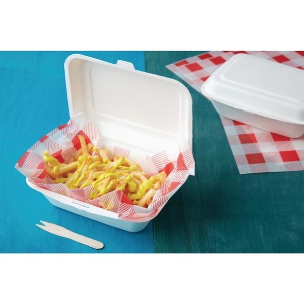Maaltijddozen | Composteerbaar Bagasse | 250 stuks | 182x135x66mm