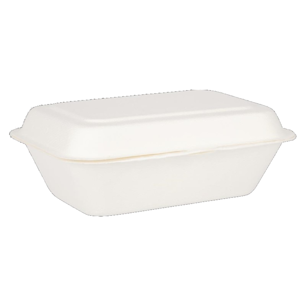 Maaltijddozen | Composteerbaar Bagasse | 250 stuks | 182x135x66mm