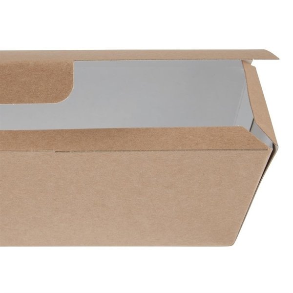 Voedselbakjes | Composteerbaar Karton | 150 stuks | 250x125x60mm