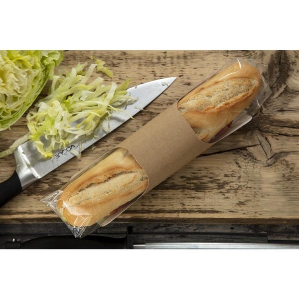 Baguetteverpakkingen | Recyclebaar Karton/Folie | 500 stuks | 210mm