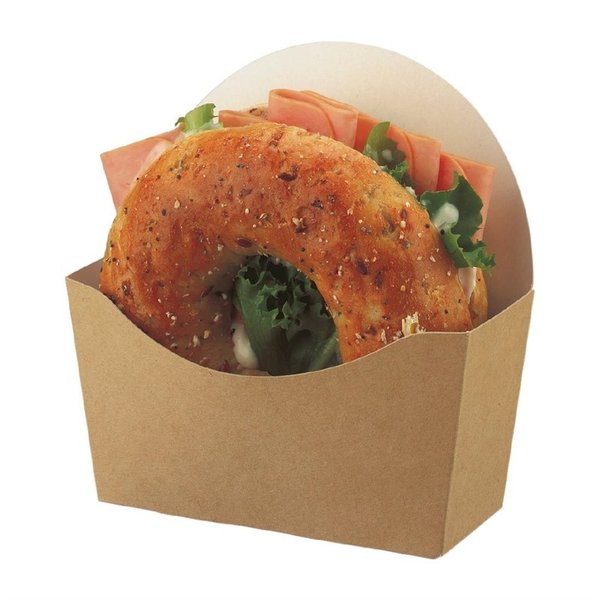 Bagel Bekers | Composteerbaar Papier | 1000 stuks | 120x120x40mm