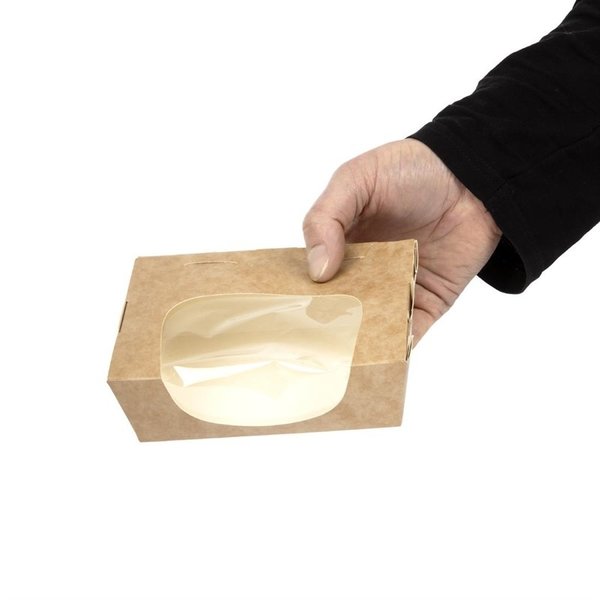 Saladebakken | Composteerbaar Karton | 825ml | 250 stuks | 160x120x50mm