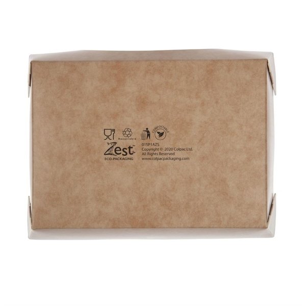 Saladebakken | Composteerbaar Karton | 825ml | 250 stuks | 160x120x50mm