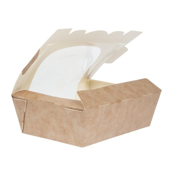 Saladebakken | Composteerbaar Karton | 825ml | 250 stuks | 160x120x50mm