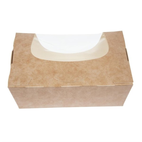 Saladebakken | Composteerbaar Karton | 825ml | 250 stuks | 160x120x50mm