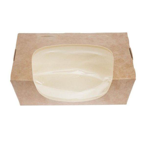 Saladebakken | Composteerbaar Karton | 825ml | 250 stuks | 160x120x50mm