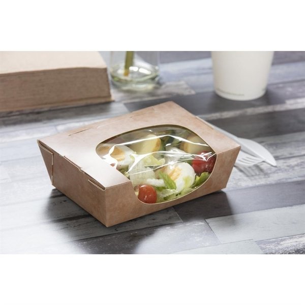 Saladebakken | Composteerbaar Karton | 825ml | 250 stuks | 160x120x50mm