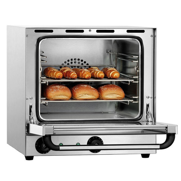 Heteluchtoven | SERIE AT | 3 Niveaus (1/2 GN) | Elektrisch | 50°C/300°C | 2.7kW (230V) | 460x575x465(h)mm