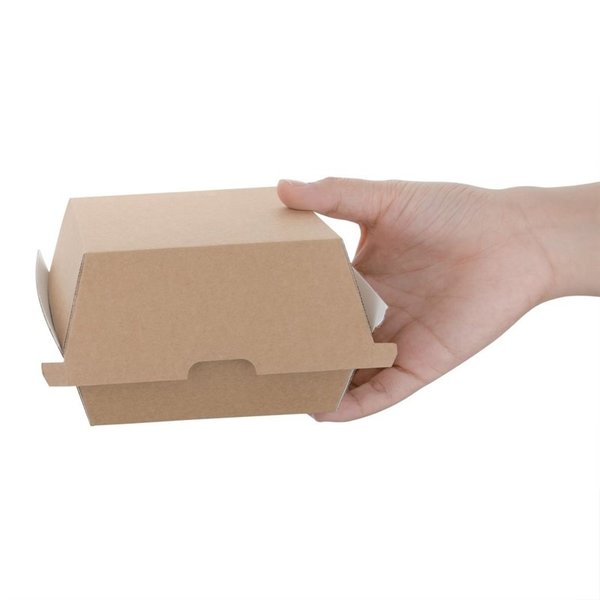 Hamburgerdoosjes | Composteerbaar Karton | 200 stuks | 105x105x85mm
