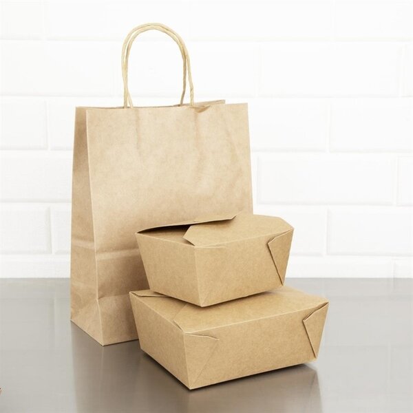 Voedseldoosjes | Composteerbaar Karton | 600ml | 400 stuks | 112x91x65mm