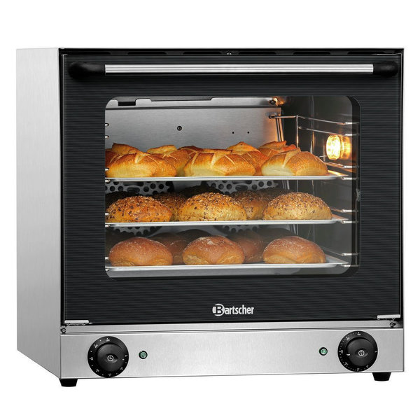 Heteluchtoven | SERIE AT | 4 Niveaus (438x315) | Elektrisch | 50°C/300°C | 2.7kW (230V) | 595x615x580(h)mm