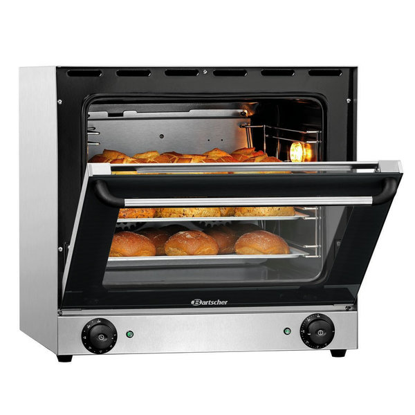 Heteluchtoven | SERIE AT | 4 Niveaus (438x315) | Elektrisch | 50°C/300°C | 2.7kW (230V) | 595x615x580(h)mm