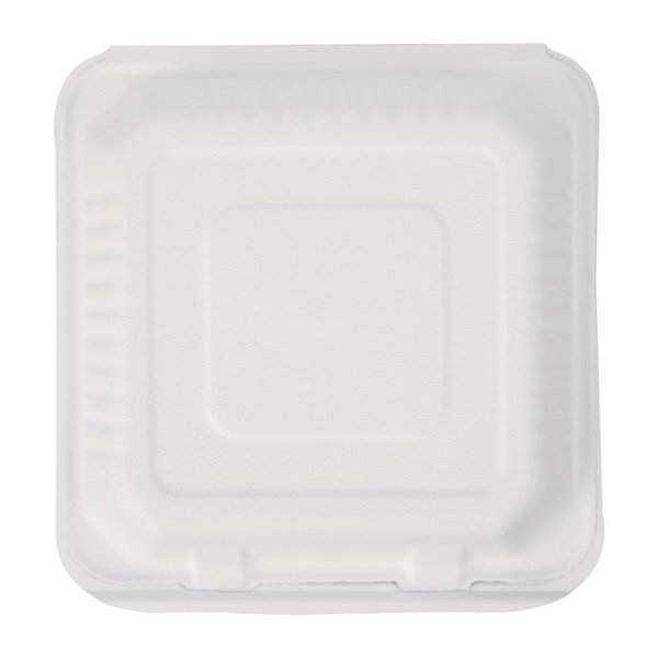 Maaltijddozen | Composteerbaar Bagasse | 200 stuks | 223x201x80mm