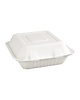 Fiesta Compostable Maaltijddozen | 3 Compartimenten | Composteerbaar Bagasse | 200 stuks | 223x201x80mm 