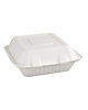 Fiesta Compostable Maaltijddozen | Composteerbaar Bagasse | 200 stuks | 231x236x80mm 