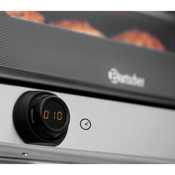 Heteluchtoven | SERIE AT | 4 Niveaus (1/1 GN) | Elektrisch | 50°C/300°C | 3kW (230V) | 700x625x540(h)mm