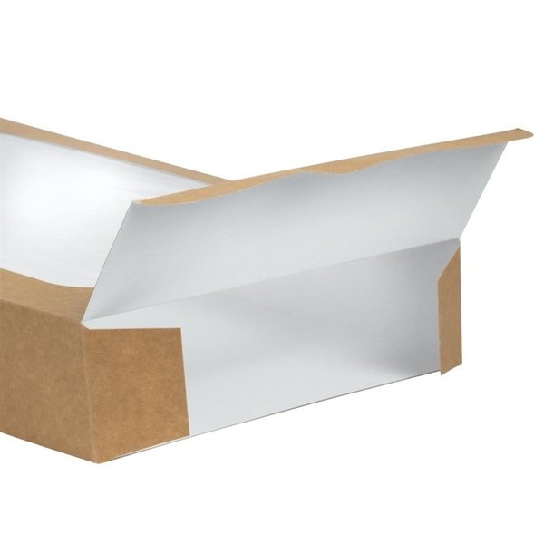 Voedseldozen | Incl. Deksel | Composteerbaar Papier/PLA | 25 stuks | 450x310x82mm