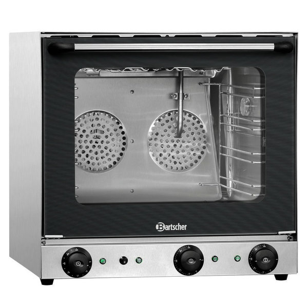 Heteluchtoven | SERIE AT | 4 Niveaus (438x315) | Elektrisch | 50°C/300°C | 2.7kW (230V) | Bevochtiging (Handmatig) | Grillfunctie | 600x610x580(h)mm