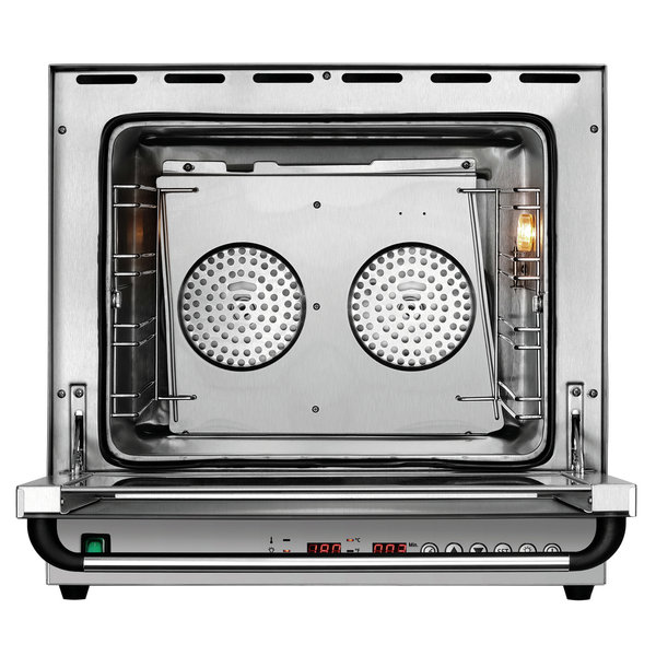 Heteluchtoven | SERIE AT | 4 Niveaus (438x315) | Elektrisch | 50°C/300°C | 2.67kW (230V) | 595x615x580(h)mm