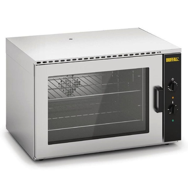 Heteluchtoven | 4 Niveaus (1/1 GN) | Elektrisch | 50°C/250°C | 2.5kW (230V) | 800x600x520(h)mm