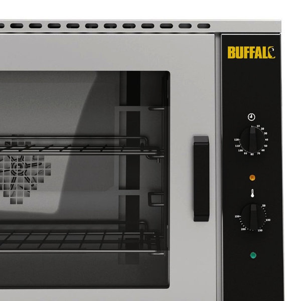 Heteluchtoven | 4 Niveaus (1/1 GN) | Elektrisch | 50°C/250°C | 2.5kW (230V) | 800x600x520(h)mm