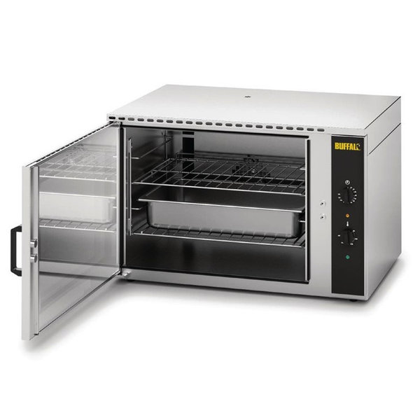 Heteluchtoven | 4 Niveaus (1/1 GN) | Elektrisch | 50°C/250°C | 2.5kW (230V) | 800x600x520(h)mm