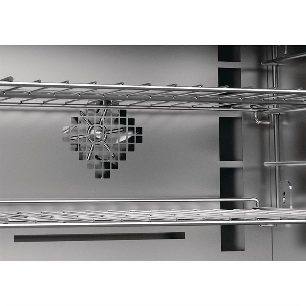Heteluchtoven | 4 Niveaus (1/1 GN) | Elektrisch | 50°C/250°C | 2.5kW (230V) | 800x600x520(h)mm