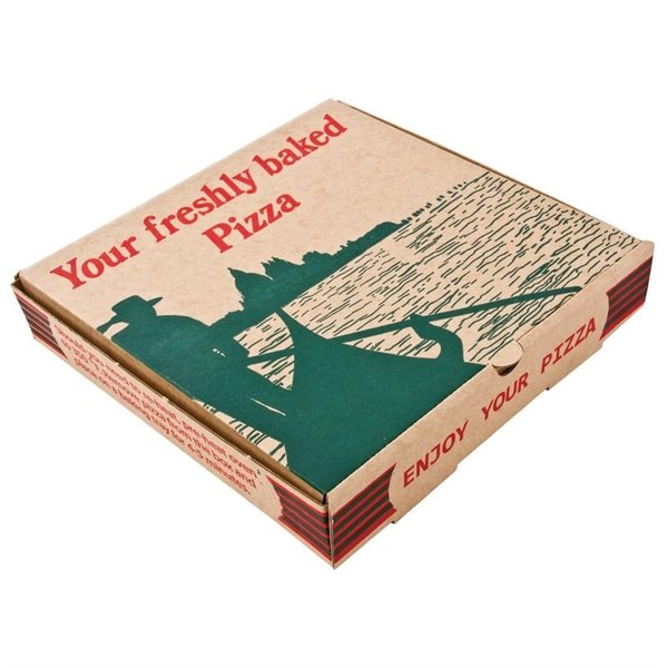 Pizzadozen | Max. Ø23cm | Composteerbaar Karton | 100 stuks | 237x237x45mm
