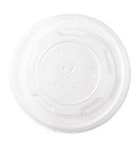 Vegware Deksels | Bakjes GAS-GH027 | Composteerbaar CPLA | 1000 stuks | Ø90x10mm