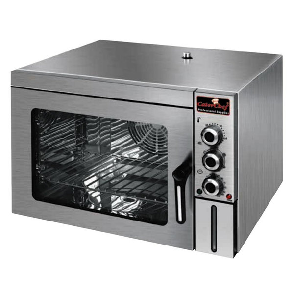 Hetelucht-/Stoomoven | 4 Niveaus (2/3 GN) | Elektrisch | 50°C/200°C | 2.5kW (230V) | Bevochtiging (Automatisch) | 550x550x390(h)mm