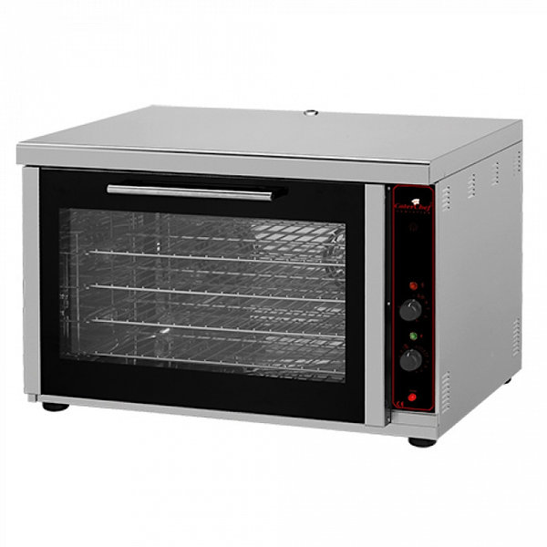Heteluchtoven | 4 Niveaus (1/1 GN) | Elektrisch | 100°C/300°C | 3.4kW (230V) | 885x670x585(h)mm