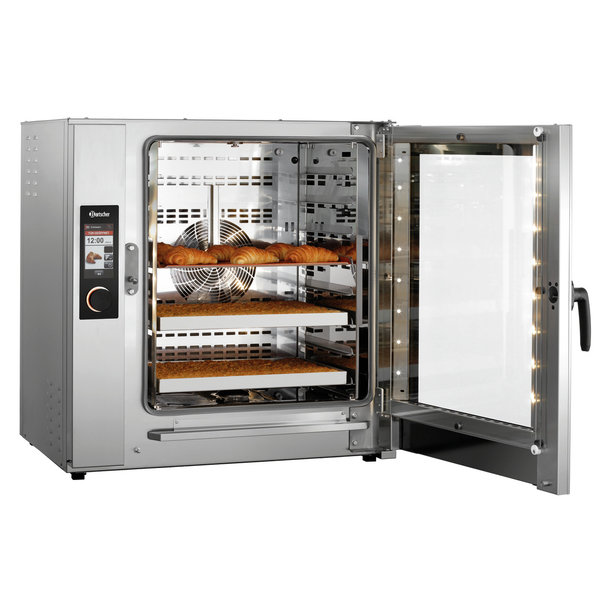 Modulaire Bakkerij Oven | HC6040 | 8 Niveaus (EN600x400) | Elektrisch | 30°C/250°C | 19.1kW (400V) | Bevochtiging (Automatisch) | Zelfreiniging | Stapelbaar | Touchscreen + WiFi | 980x900x1000(h)mm