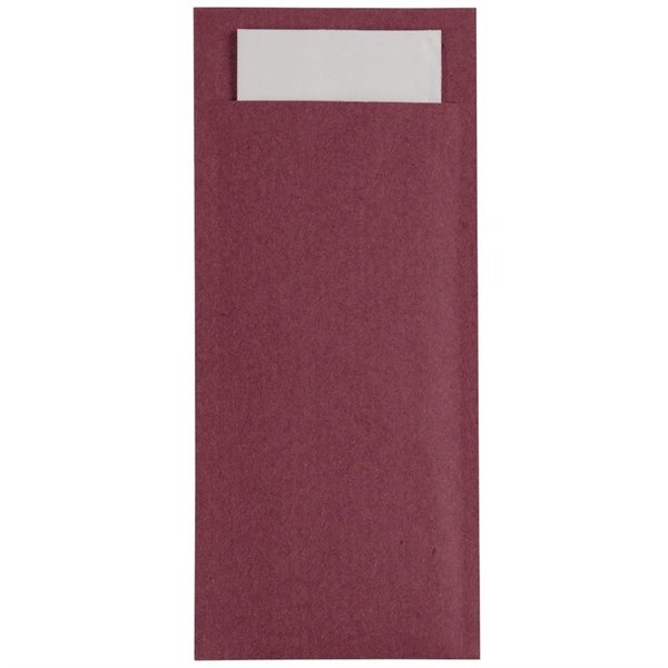 Bestekzakje | Incl. Servet | Papier | 500 Stuks | 195x57mm