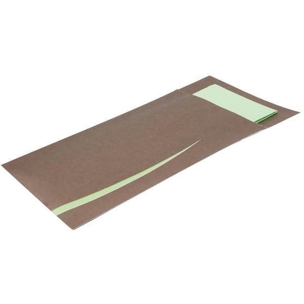 Bestekzakje | Incl. Servet | Papier | 100 Stuks | 205x85mm